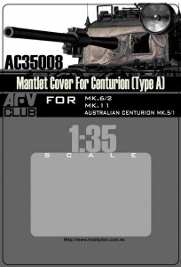 AFV Club AC35008 MANTLET COVER FOR CENTURION (TYPE A) 1:35