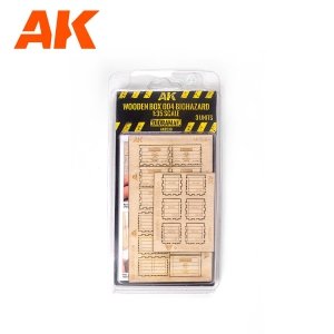 AK Interactive AK8230 LASER CUT WOODEN BOX 004 BIOHAZARD (3 UNITS) 1/35