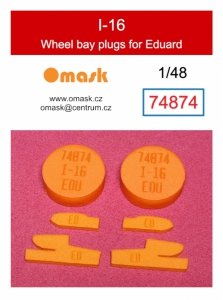 Omask 74874 I-16 wheel bay plugs (for Eduard) 1/48