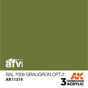 AK Interactive AK11314 RAL 7008 GRAUGRÜN OPT 2 17ml