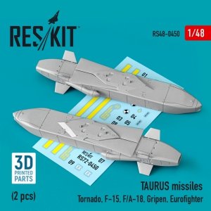 RESKIT RS48-0450 TAURUS MISSILES (2 PCS) (3D PRINTED) 1/48