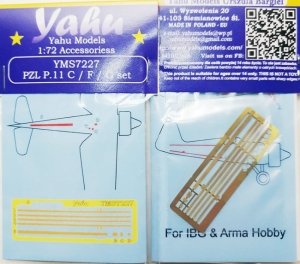 Yahu YMS7227 PZL P.11 C/F/G set AZ Model / Fine Molds / Hasegawa / Revell / AML 1/72