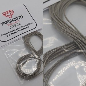 Yamamoto YMPTUN66 Braided Hose Line Silver/Gray 0,8mm 2m 1/24