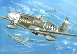 Kovozavody Prostejov KPM0030 North-American P-51B Mustang Ding Hao, USAAF 1:72