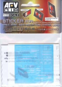 AFV Club AC35015 Sticker for simulating Anti reflection coating lens For Leopard 2 A6EX (1:35)