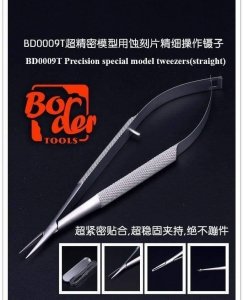 Border Model BD0009T Precision Special Model Tweezers (Straight)