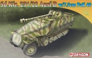Dragon 7351 SdKfz.251/22 Ausf.D w.7,5cm Pak, 1/72 (1:72)