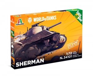 Italeri 34101 World of Tanks - SHERMAN - Easy to Build 1/72