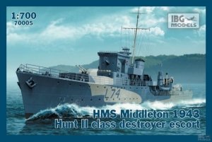 IBG 70005 HMS Middleton 1943 Hunt II class destroyer escor 1/700