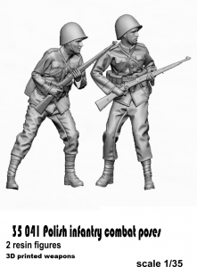 Glowel Miniatures 35041 Polish infantry combat poses 1/35