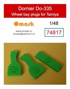Omask 74817 Dornier Do-335 wheel bay plugs (for Tamiya) 1/48