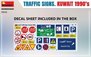 Miniart 35631 TRAFFIC SIGNS. KUWAIT 1990's 1/35