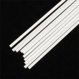 Plastruct 90722 Pręt # 0.5 X 1.0 X 250 (Styrene White) / 10 szt.