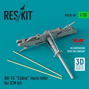 RESKIT RSU35-0050 AH-1G Cobra main rotor for ICM kit (3D Printed) 1/35