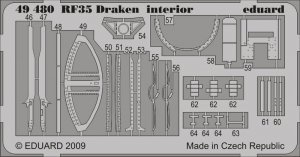 Eduard 49480 RF-35 Draken interior S. A. 1/48 Hasegawa