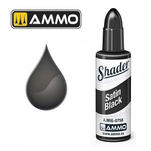 AMMO of Mig Jimenez A.MIG 0758 Satin Black Shader
