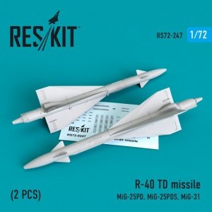 RESKIT RS72-0247 R-40 TD missile (2 PCS) 1/72