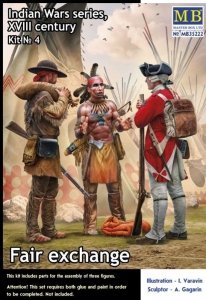 Master Box 35222 Indian wars series, XVIII century, kit Nr. 4 Fair exchange 1/35