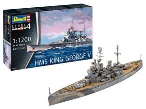 Revell 65161 HMS King George V Zestaw modelarski z akcesoriami (1:1200)