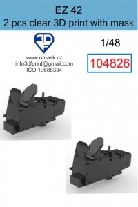 Omask 104826 EZ 42 Clear 3D Print (2 pcs) 1/48
