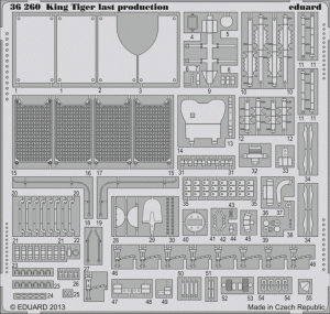 Eduard 36260 King Tiger last production 1/35 Academy