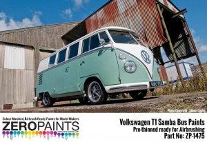 Zero Paints ZP-1475-2 Volkswagen T1 Samba Bus Blue White L289 (Top) - Turquoise L380 (Bottom) 2x30ml