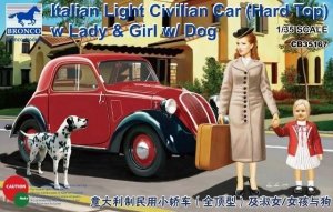 Bronco CB35167 Italian Light Civilian Car (Hard Top) w Lady Girl w/ Dog (1:35)