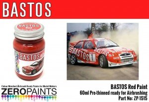 Zero Paints ZP-1515 Bastos Red Paint for Bastos Sponsored Cars 60ml