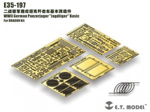 E.T. Model E35-197 WWII German Panzerjager Jagdtiger Basic (For DRAGON Kit) (1:35)