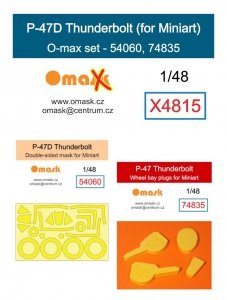 Omask X4815 P-47D Thunderbolt O-max set for Miniart 1/48