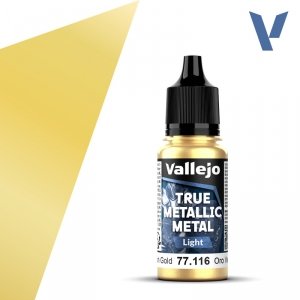 Vallejo 77116 Greenish Gold - True Metallic Metal - Light 18ml