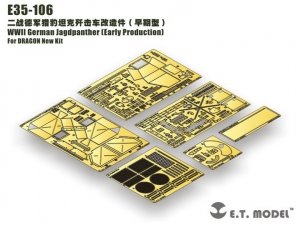 E.T. Model E35-106 WWII German Jagdpanther Basic（Early Production）(For DRAGON Smart Kit) (1:35)