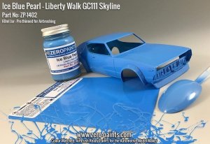 Zero Paints ZP-1402 - Ice Blue Pearl Paint for Liberty Walk GC111 Skyline (Ken Mary) 60ml