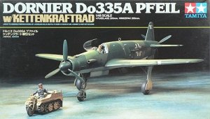 Tamiya 89598 Dornier Do335A Pfeil w/Kettenkraftrad (1:48)