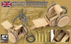 AFV Club 35264 British ROTA Trailer with 2 Pounder Ammunition Set 1/35