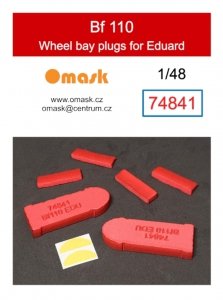 Omask 74841 Bf 110 wheel bay plugs (for Eduard) 1/48