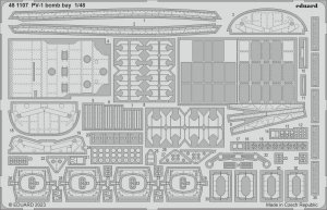 Eduard 481107 PV-1 bomb bay ACADEMY 1/48