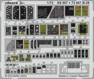Eduard 73807 B-29 interior HOBBY 2000, ACADEMY 1/72