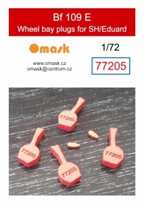 Omask 77205 Bf 109E wheel bay plugs (for Eduard/SH) 1/72