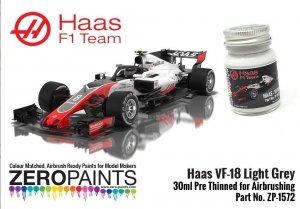 Zero Paints ZP-1575 Haas VF-18 Light Grey Paint 30ml