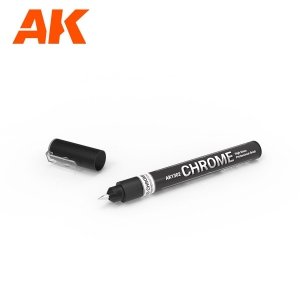 AK Interactive AK1302 METALLIC LIQUID MARKER – CHROME