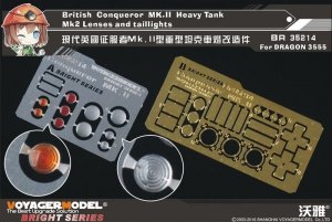 Voyager Model BR35214 British Conqueror MK.II Heavy Tank MK2 Lenses & Taillights 1/35