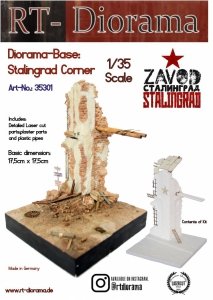 RT-Diorama 35301 Diorama-Base: Stalingrad corner 1/35