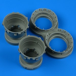 Quickboost QB49206 B-25J Mitchell cowlings and cooling flaps (opened) (for HK MODEL) 1/48