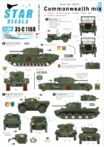 Star Decals 35-C1168 Commonwealth mix - Korean War 1950-53 1/35