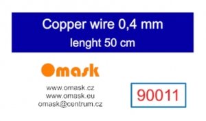 Omask 90011 Copper wire 0,4 mm lenght 50 cm