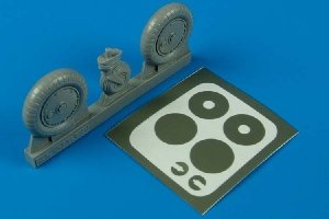 Aires 2029 Bf 109 wheels + paint mask 1/32 Hasegawa