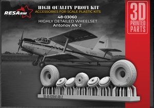 RESArm 48-03060 AN-2 - Wheels under load (3D resin printing) 1/48