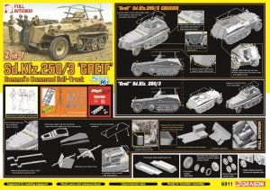 Dragon 6911 Sd.Kfz.250/3 Greif Rommel's Command Half-Track / Z Chassis 1/35