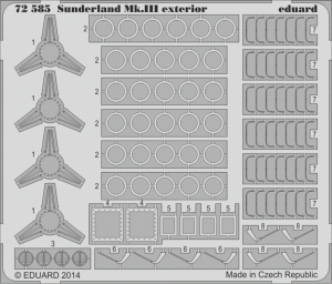 Eduard 72585 Sunderland Mk. III exterior 1/72 ITALERI